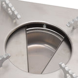 Alcohol Stove Stainless Steel Silver One Piece Design Drawer Structure Spirit Burner for Home Hiking