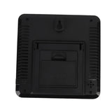 Indoor Thermometer Digital Color Screen Alarm Temperature Humidity Monitor Bedside Clock for Home Black