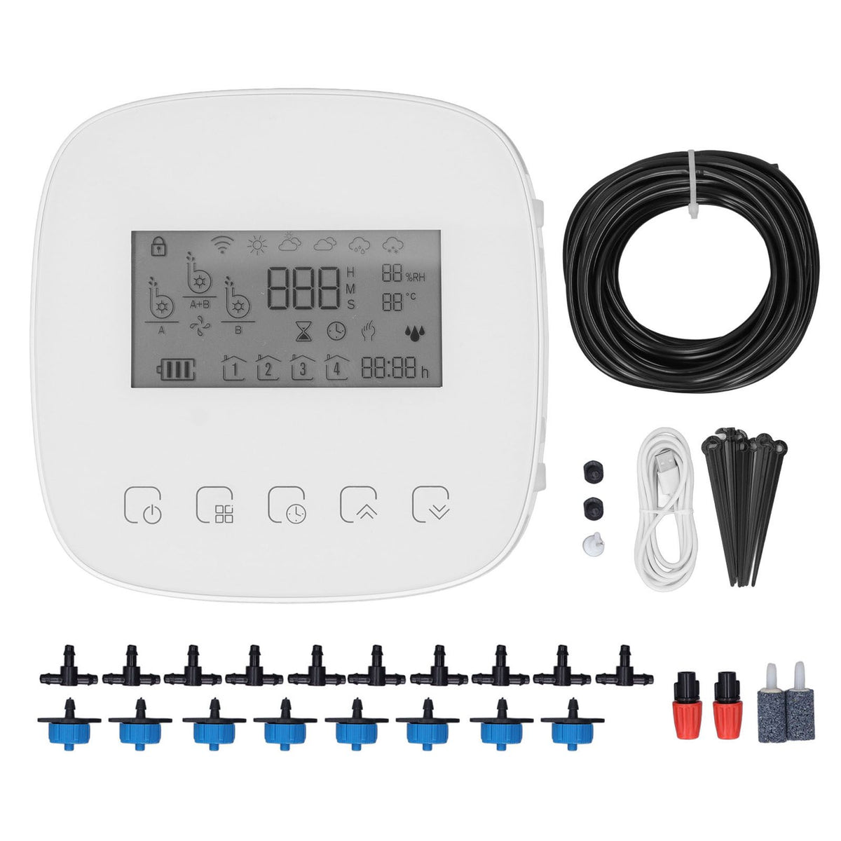 Automatic Drip Irrigation Kit Smart APP WiFi Programmable Timing Irrigaition System Automatic Garden Plants Watering Device