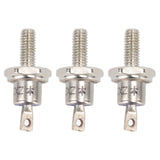 3PCS Rectifier Diode Spiral 25A Iron High Hardness Spiral Rectifier Module Replacement for Generator Cathode - Top-Down View