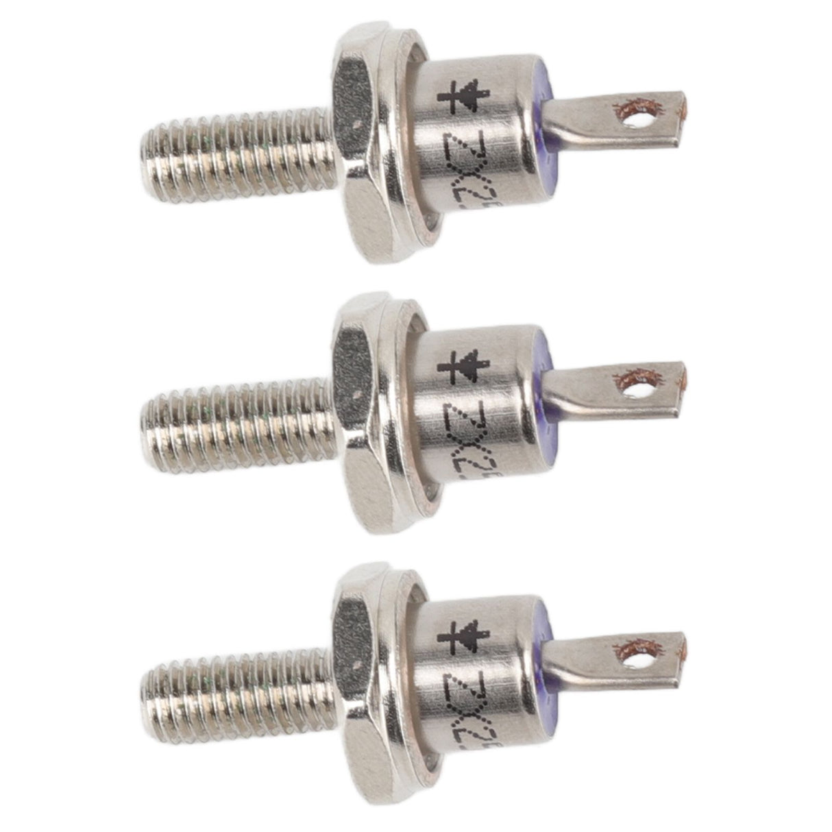 3PCS Rectifier Diode Spiral 25A Iron High Hardness Spiral Rectifier Module Replacement for Generator Cathode