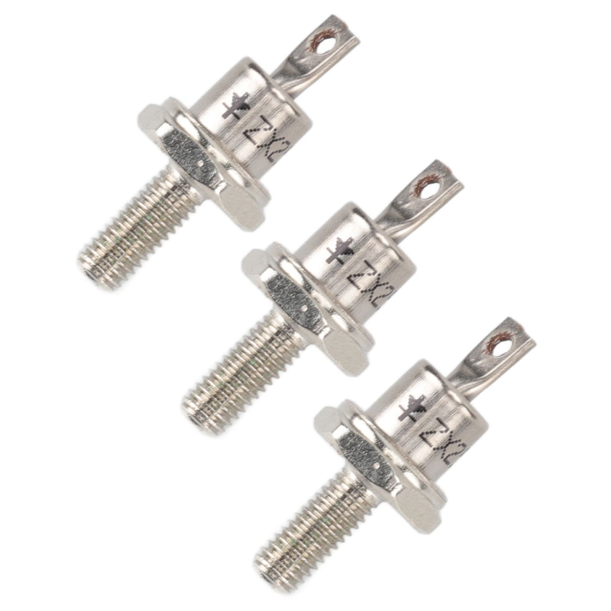 3PCS Rectifier Diode Spiral 25A Iron High Hardness Spiral Rectifier Module Replacement for Generator Cathode