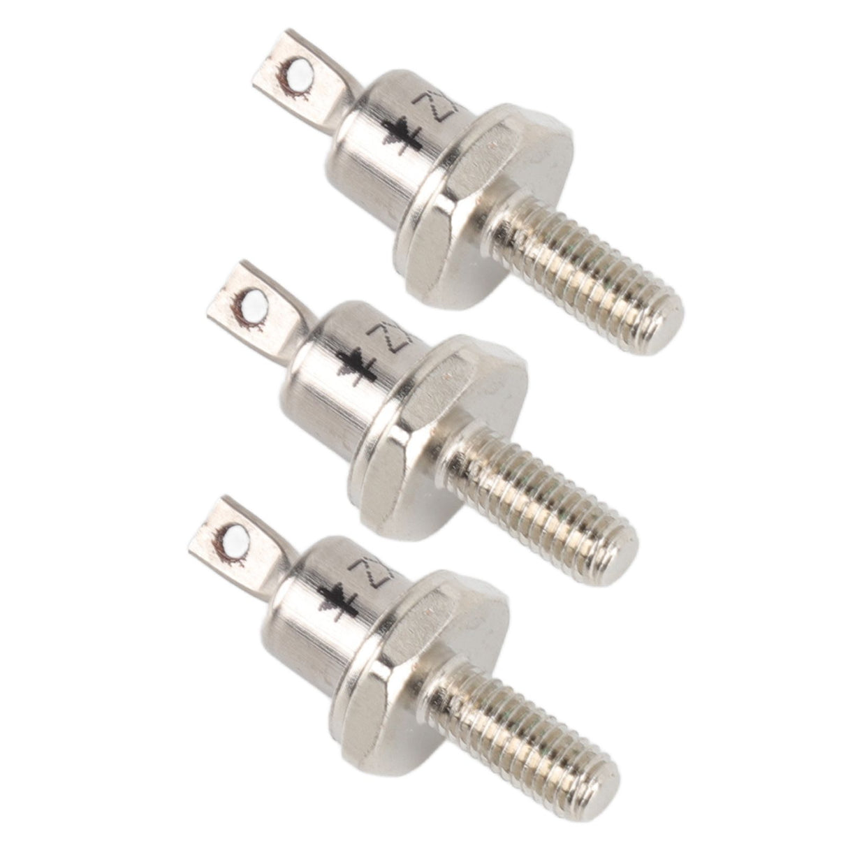 3PCS Rectifier Diode Spiral 25A Iron High Hardness Spiral Rectifier Module Replacement for Generator Cathode