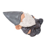 Garden Gnome Resin Structure Stable Bottom Retro Style Gnome Figurine for Patio Porch Decorations Pointed Head Brown