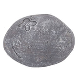 Pet Memorial Garden Stone DIY Butterfly Print Pet Cat Dog Grave Marker Resin Pet Memorial Gift Stone Grey - Front View