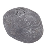 Pet Memorial Garden Stone DIY Butterfly Print Pet Cat Dog Grave Marker Resin Pet Memorial Gift Stone Grey - Top-Down View