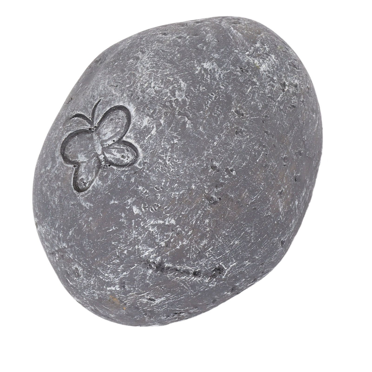 Pet Memorial Garden Stone DIY Butterfly Print Pet Cat Dog Grave Marker Resin Pet Memorial Gift Stone Grey