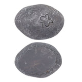 Pet Memorial Garden Stone DIY Butterfly Print Pet Cat Dog Grave Marker Resin Pet Memorial Gift Stone Grey - Low Angle