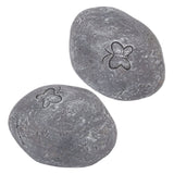 Pet Memorial Garden Stone DIY Butterfly Print Pet Cat Dog Grave Marker Resin Pet Memorial Gift Stone Grey - Extra Image