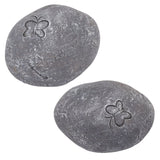 Pet Memorial Garden Stone DIY Butterfly Print Pet Cat Dog Grave Marker Resin Pet Memorial Gift Stone Grey
