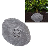 Pet Memorial Garden Stone DIY Butterfly Print Pet Cat Dog Grave Marker Resin Pet Memorial Gift Stone Grey - Extra Image