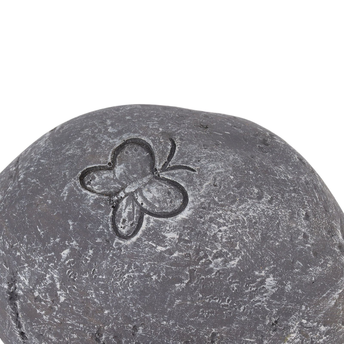 Pet Memorial Garden Stone DIY Butterfly Print Pet Cat Dog Grave Marker Resin Pet Memorial Gift Stone Grey
