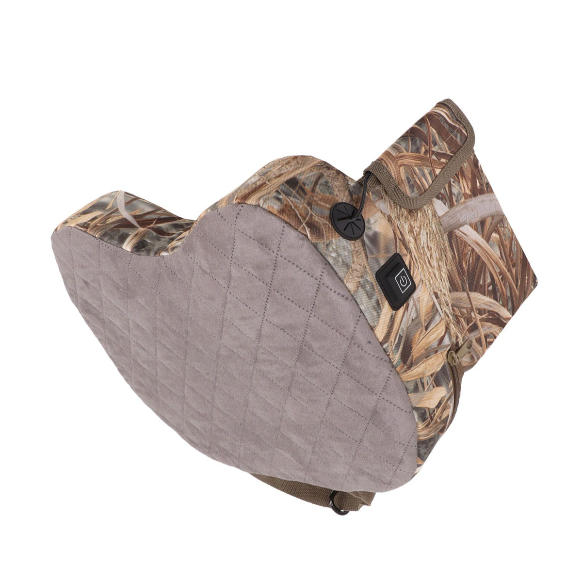Portable Heating Seat Pad Camouflage 3 Gears Thicken USB Heated Stadium Seat Cushion Pad for Camping Hunting Fishing Reed