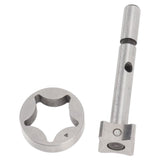 Oil Pump for Single Cylinder Air Cooled Diesel Engines Iron Oil Pump Replacement for 186F 188F 192F Garden Machine - Top-Down View