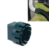 Downspout Adapter Plastic Drain Adapter Replacement Downpipe Converter Connector with Screws Green S 2x3in