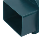 Downspout Adapter Plastic Drain Adapter Replacement Downpipe Converter Connector with Screws Green S 2x3in