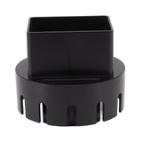 Downspout Adapter Plastic Drain Adapter Replacement Downpipe Converter Connector with Screws Black S 2x3in - Low Angle