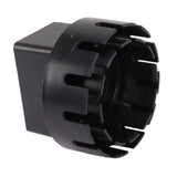 Downspout Adapter Plastic Drain Adapter Replacement Downpipe Converter Connector with Screws Black L 3x4in