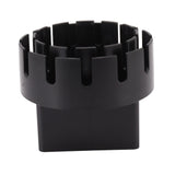 Downspout Adapter Plastic Drain Adapter Replacement Downpipe Converter Connector with Screws Black L 3x4in