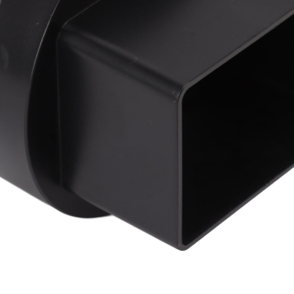 Downspout Adapter Plastic Drain Adapter Replacement Downpipe Converter Connector with Screws Black L 3x4in