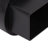 Downspout Adapter Plastic Drain Adapter Replacement Downpipe Converter Connector with Screws Black L 3x4in - Extra Image