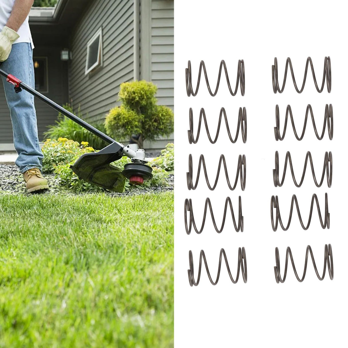 10PCS Trimmer Head Metal Springs Grass Cutter Spring Replacement for Stihl Autocut C5 2 FS38 FS45 FS46 FS45C