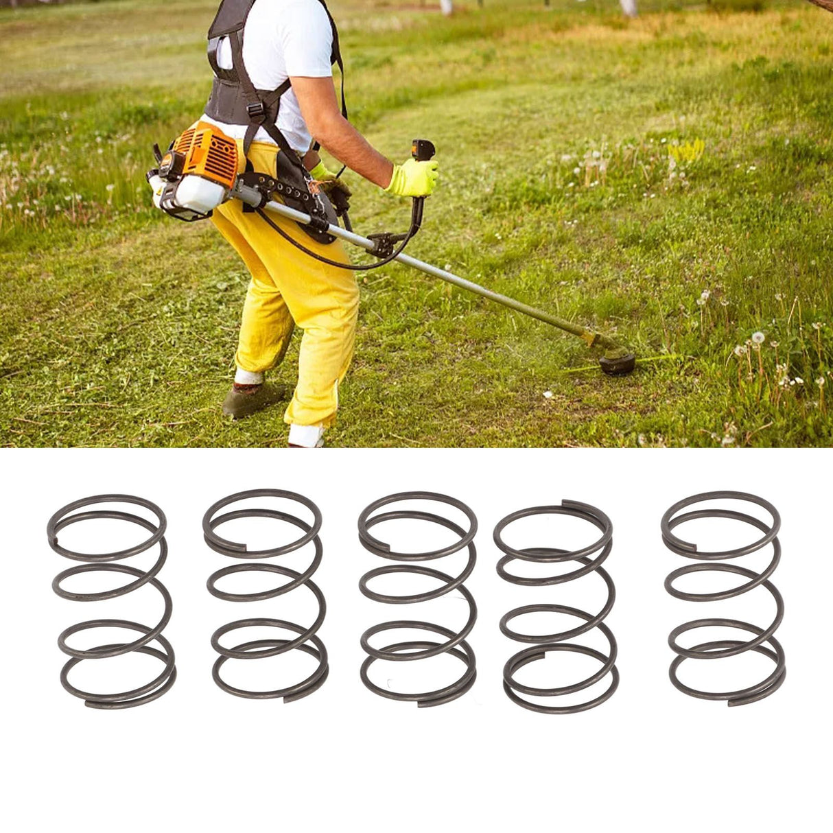 10PCS Trimmer Head Metal Springs Grass Cutter Spring Replacement for Stihl Autocut C5 2 FS38 FS45 FS46 FS45C