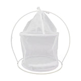 Cylindrical Iron Frame Hanging Cage Butterfly Habitat Cage Ornamental Outdoor Mesh Plant Cage