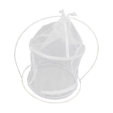 Cylindrical Iron Frame Hanging Cage Butterfly Habitat Cage Ornamental Outdoor Mesh Plant Cage