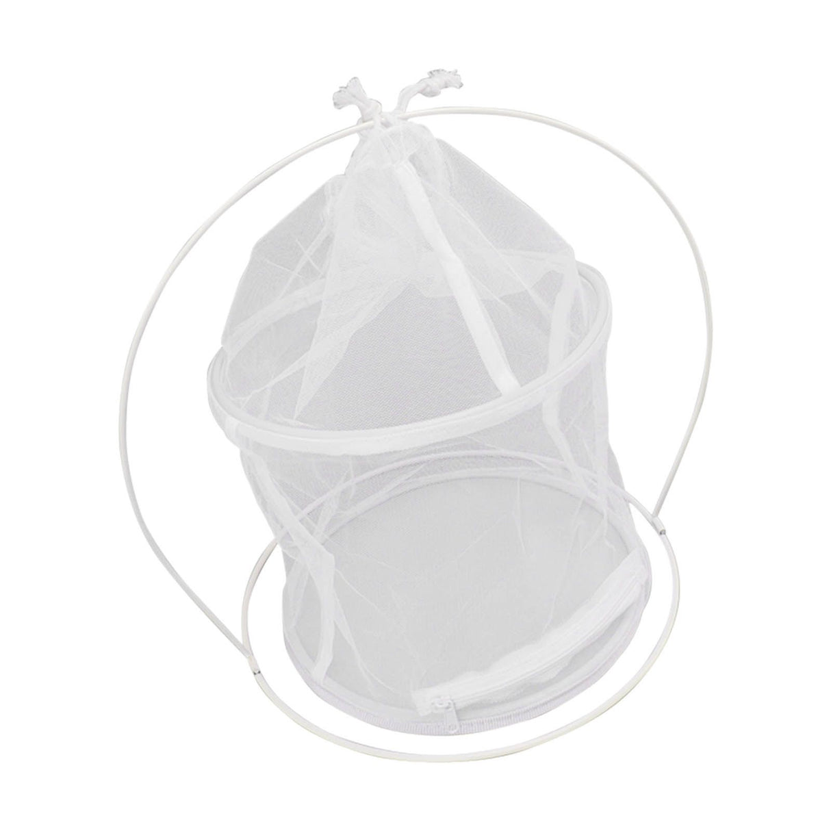 Cylindrical Iron Frame Hanging Cage Butterfly Habitat Cage Ornamental Outdoor Mesh Plant Cage