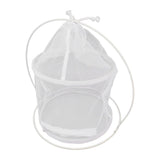 Cylindrical Iron Frame Hanging Cage Butterfly Habitat Cage Ornamental Outdoor Mesh Plant Cage - Extra Image
