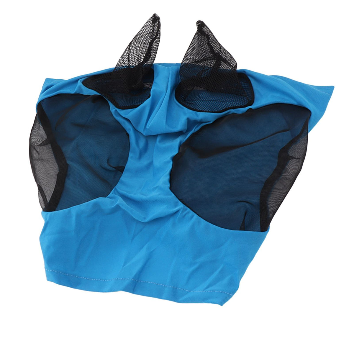 Horse Mesh Fly Mask Breathable Elastic Horse Face Mask with Ears Protection Riding Equestrian Equipment Blue