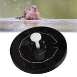 Solar Powered Bird Bath Fountain 3.5W RGB LED Solar Fountain Pump with Colorful LED Lights for Garden Small Pond Outdoor Swimming Pool Fish Tank