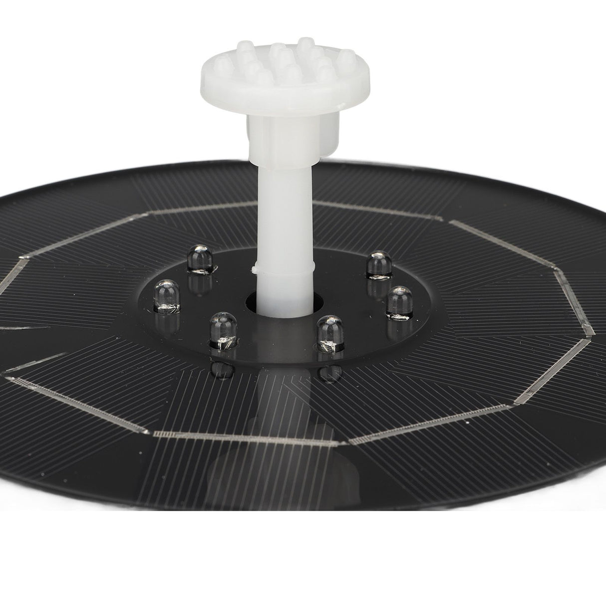 Solar Powered Bird Bath Fountain 3.5W RGB LED Solar Fountain Pump with Colorful LED Lights for Garden Small Pond Outdoor Swimming Pool Fish Tank