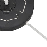 Solar Powered Bird Bath Fountain 3.5W RGB LED Solar Fountain Pump with Colorful LED Lights for Garden Small Pond Outdoor Swimming Pool Fish Tank