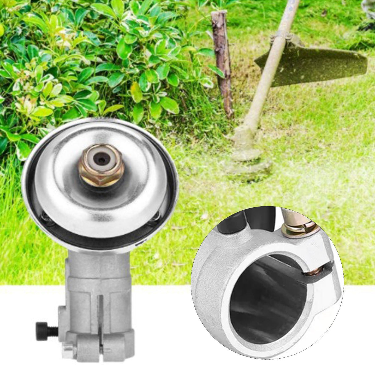 Universal Trimmer Head Aluminum Alloy Stable Incisive 9T Lawn Mower Trimmer Head