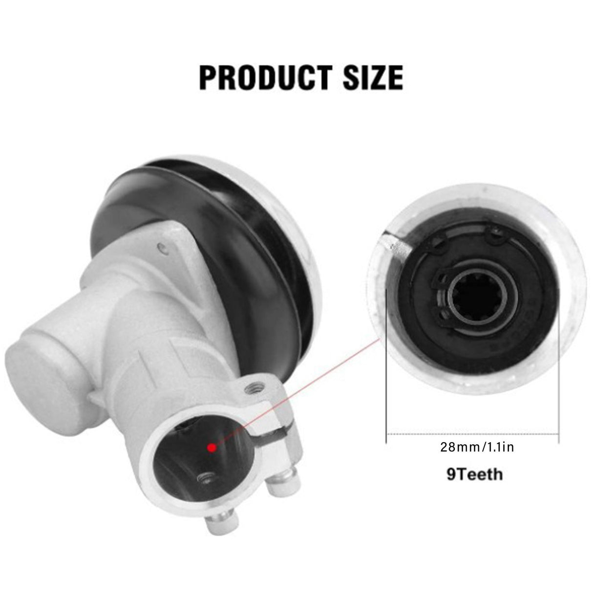 Universal Trimmer Head Aluminum Alloy Stable Incisive 9T Lawn Mower Trimmer Head