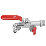1 In 2 Out Watering Flowers Outdoor Faucet Heatproof Antifreezing Faucet Copper Gardening Faucet