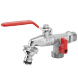1 In 2 Out Watering Flowers Outdoor Faucet Heatproof Antifreezing Faucet Copper Gardening Faucet