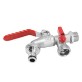 1 In 2 Out Watering Flowers Outdoor Faucet Heatproof Antifreezing Faucet Copper Gardening Faucet - Extra Image