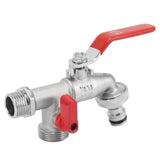 1 In 2 Out Watering Flowers Outdoor Faucet Heatproof Antifreezing Faucet Copper Gardening Faucet