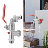 1 In 2 Out Watering Flowers Outdoor Faucet Heatproof Antifreezing Faucet Copper Gardening Faucet