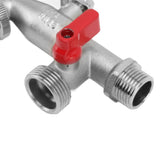 1 In 2 Out Watering Flowers Outdoor Faucet Heatproof Antifreezing Faucet Copper Gardening Faucet