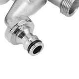 1 In 2 Out Watering Flowers Outdoor Faucet Heatproof Antifreezing Faucet Copper Gardening Faucet