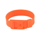 10Pcs Goat Collar Sheep Identification Bands Livestock Marking Ring Farming Equipment 36cm Orange - Side View