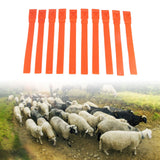 10Pcs Goat Collar Sheep Identification Bands Livestock Marking Ring Farming Equipment 36cm Orange
