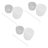 3PCS Self Watering Planter Pots Double Layer Green Plant Flower Pot for Garden Balcony Indoor Cultivation - Front View