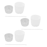 3PCS Self Watering Planter Pots Double Layer Green Plant Flower Pot for Garden Balcony Indoor Cultivation