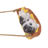 Cat Figurine Resin Kitten Statue Hanging Ornament Home Decoration for Outdoor Garden Black White Cat - Extra Image