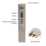 Portable Gray Water Quality Tester Meter 3 Button Digital Display Water Quality TDS Test Pen for Aquarium